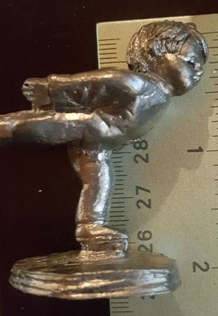 Pewter Figurines Boy Skating - No Box