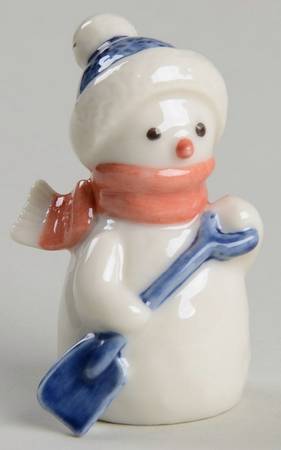 Snowman Miniatures Snowman Boy With Shovel - Boxed