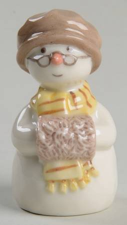 Snowman Miniatures Snowman Grandmother With Wristlet - Boxed