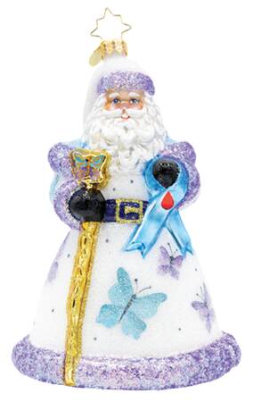 Diabetes Awareness Wings Of Hope Santa - No Box
