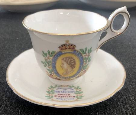 Radford Royalty Souvenirs Elizabeth Ii Coronation Cup/Saucer - No Box