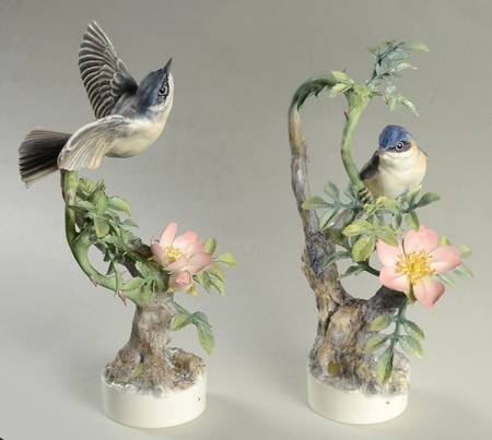 Doughty British Birds Lesser Whitethroats-Pair - No Box