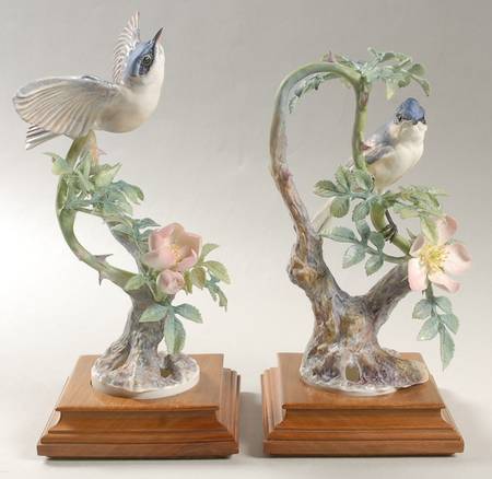 Doughty British Birds Lesser Whitethroats-Pair - Boxed