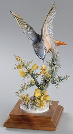 Doughty British Birds Cock-Redstart On Gorse - Boxed