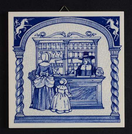 Apothecary Tiles Display Of Medicine - Boxed