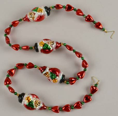 Garlands Santa Hearts - Boxed
