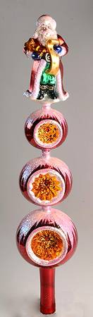 Finials-Treetoppers Supreme Santa - With Box