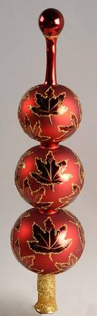 Finials-Treetoppers Crimson Scarlett Finial - Boxed