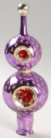 Finials-Treetoppers Royal Shine Finial-Purple - Boxed