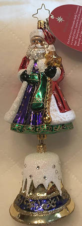 2015 Christopher Radko Ornaments Bell Chime Nicholas - No Box