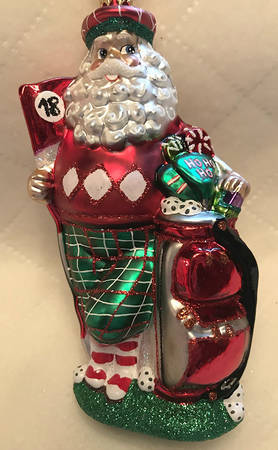 2015 Christopher Radko Ornaments Golfin On The Green - No Box