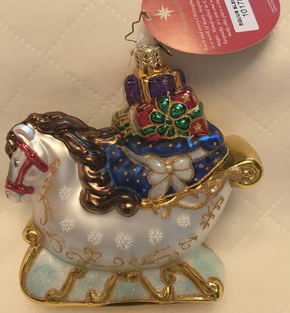 2015 Christopher Radko Ornaments Equus Sleigh Ride - No Box