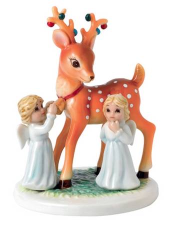 Nostalgic Christmas Figures Santa Please Stop Here - Boxed