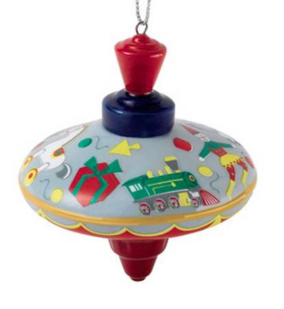 Nostalgic Christmas Ornaments Spinning Top - Boxed