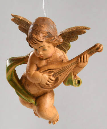 Fontanini Angel-Cherub Ornaments Angle With Lute - Boxed