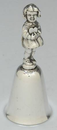 Valentine's Day Bells Girl With Heart - Boxed