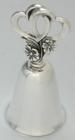 Valentine's Day Bells Double Heart - No Box