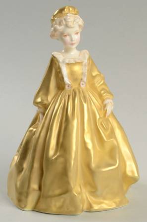 Freda Doughty Children Grandmother's Dress-Yellow/Gold - No Box