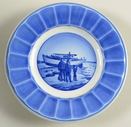 Danish Scenes - Plates Fishermen - No Box