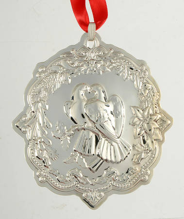 Twelve Days of Christmas-Sterling Two Turtle Doves -3 3/4" H - Boxed