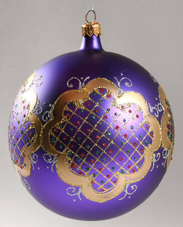 Balls Christmas Lace-Scrolls - With Box Bx396