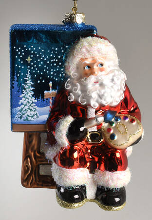 Sparkle Bright Santa Painting Tree - Boxed