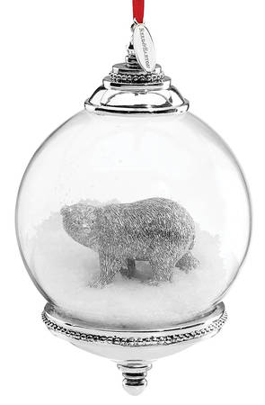 North Pole Bound Ornaments Polar Bear Snowglobe Ornament - Boxed