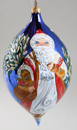 Teardrop (Shaped) Ornaments Old World Santa - No Box