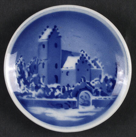 Aluminia Christmas Plaquettes Faerevejle Church - No Box