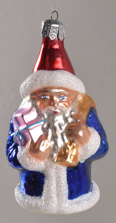 Santas Blue Santa-Light Blue/Pink Gift - No Box