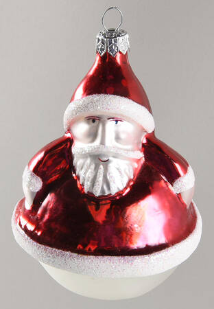 Roly Poly Ornaments Roly Poly Santa-Red/Silver - No Box