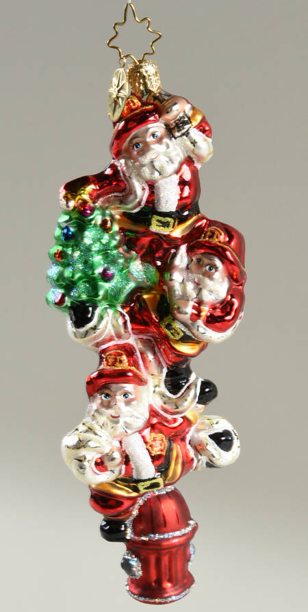 Santa-Professions Fountain Of Fireman - No Box