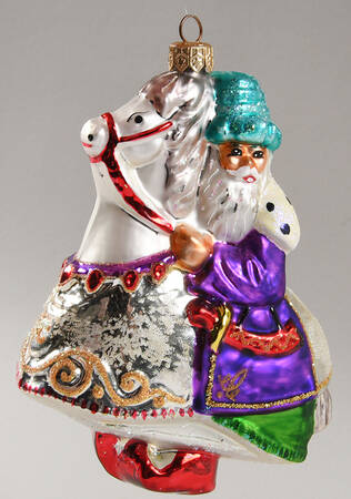 Santas Pageantry-Silver/Purple - No Box
