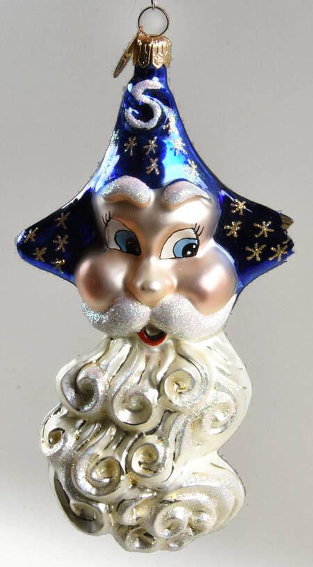 Santa-Heads Santa Kite-Blue - No Box