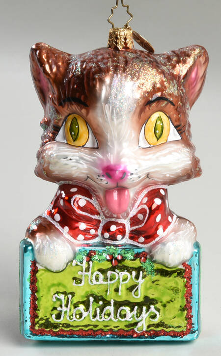 Cats & Kittens Happy Holidays - Cat Orange - No Box
