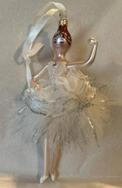 Feathered Ornaments (Italian Flair) Snowflake Princess - No Box