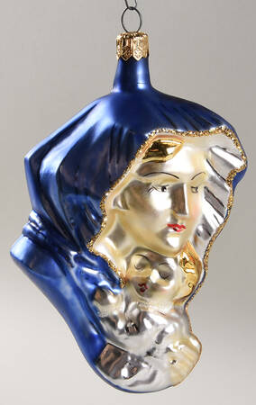 Religious Madonna & Child-Dark Blue - No Box