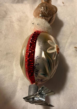 Birds-Clip on Ornaments Spring Chick-Yellow/Red - No Box