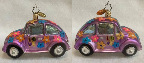 Transportation Love Bug-Purple/Floral - No Box