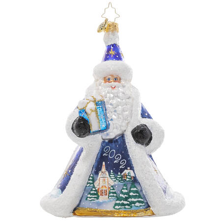 2022 Dated Ornaments Midnight Elegance Santa - No Box