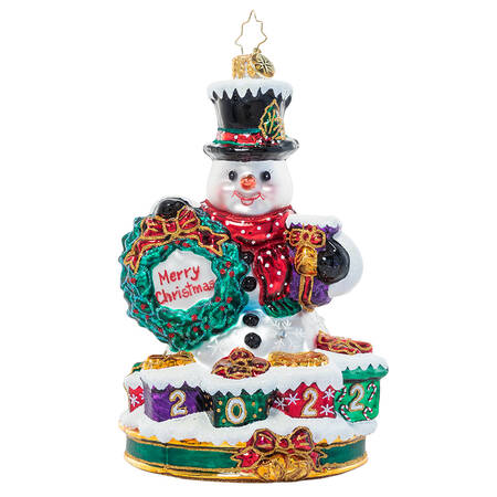 2022 Dated Ornaments Holly Jolly Snowman - No Box