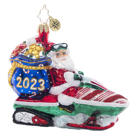 2023 Dated Ornaments Vroom Vroom Santa - No Box