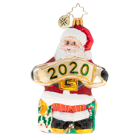 2020 Dated Ornaments A Banner Year For Santa 2020 - No Box