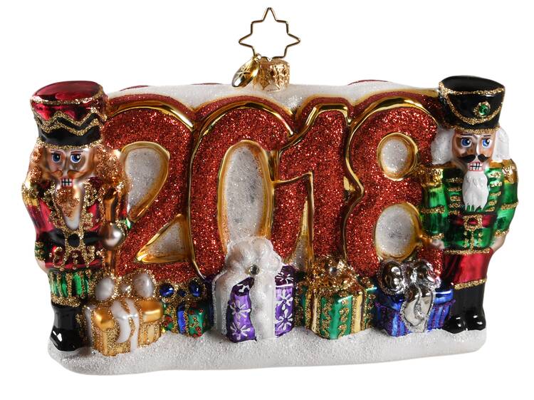 2018 Dated Ornaments by Christopher Radko
