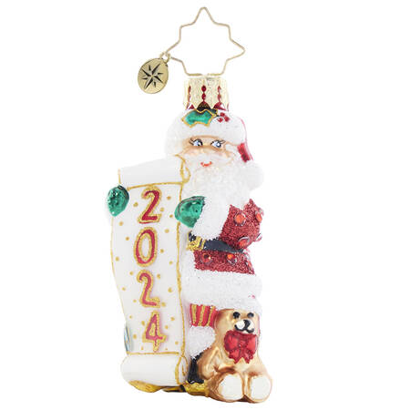 2024 Dated Ornaments Holly Jolly New Year Gem - No Box