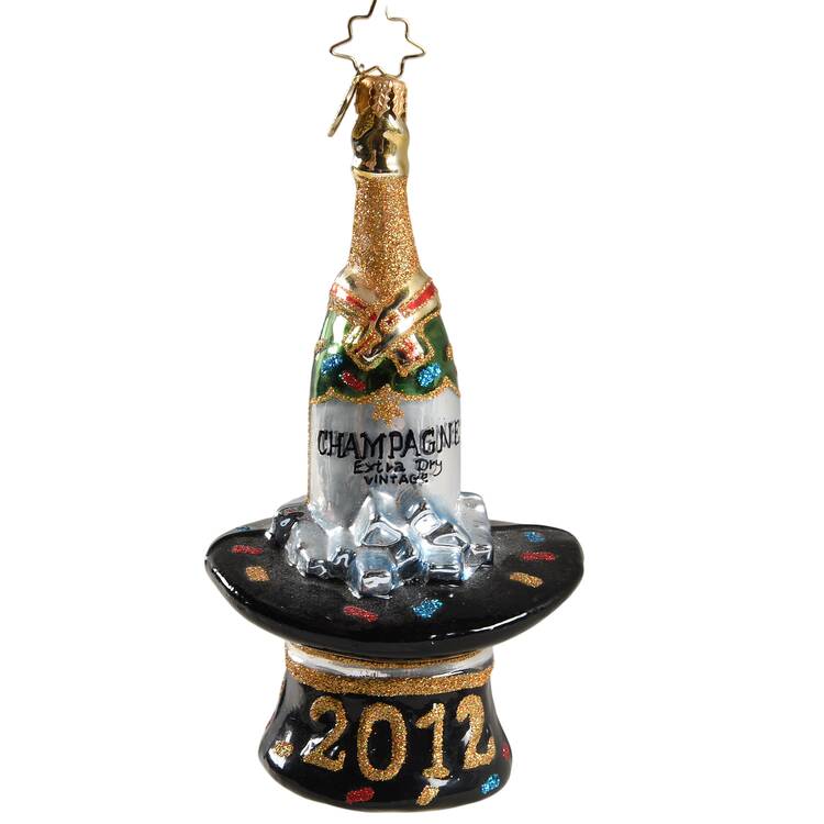 New Year's Dated Annuals Tip Of The Hat 2012 - No Box by Christopher Radko