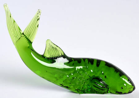 Reijmyre Art Glass Figurines Fish-Green - No Box