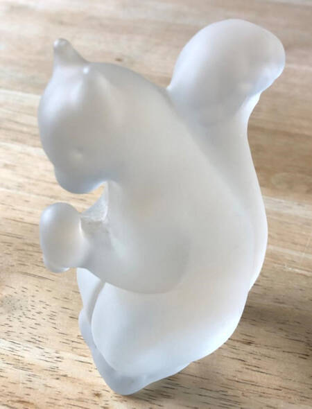 Reijmyre Art Glass Figurines Squirrel  Frosted - No Box