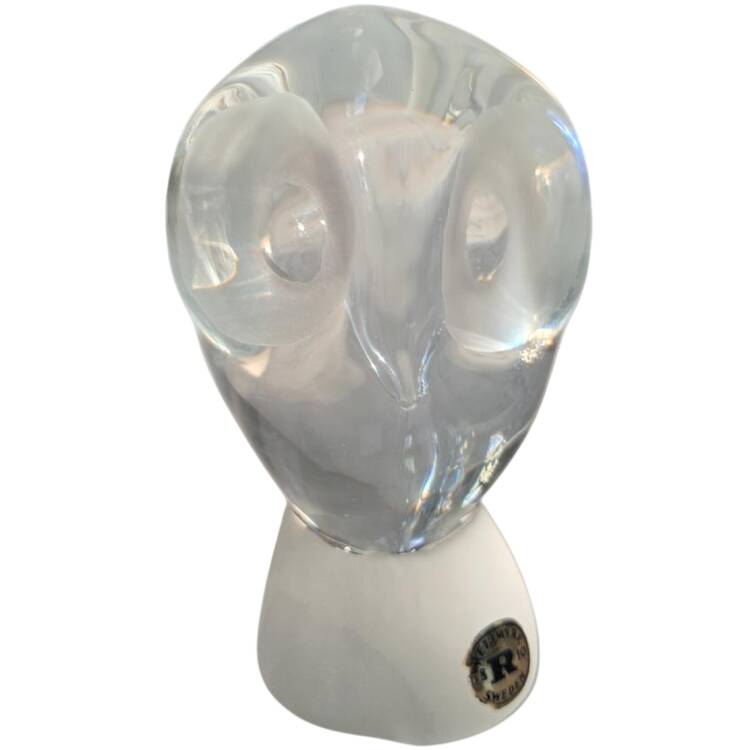 Reijmyre Art Glass Figurines Owl - No Box