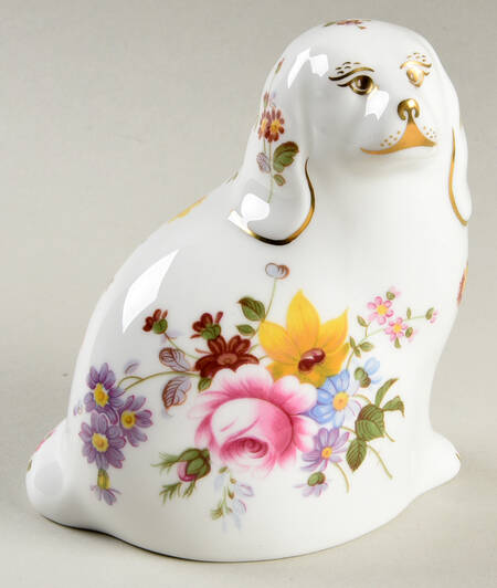 Derby Posie Paperweights The Spaniel - Limited Edition - Boxed